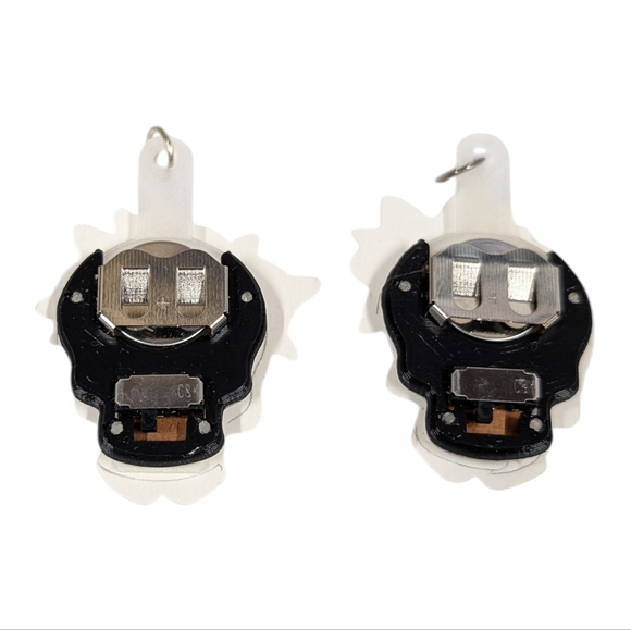 LED light up sugar skull earrings - Picture 5 of 5